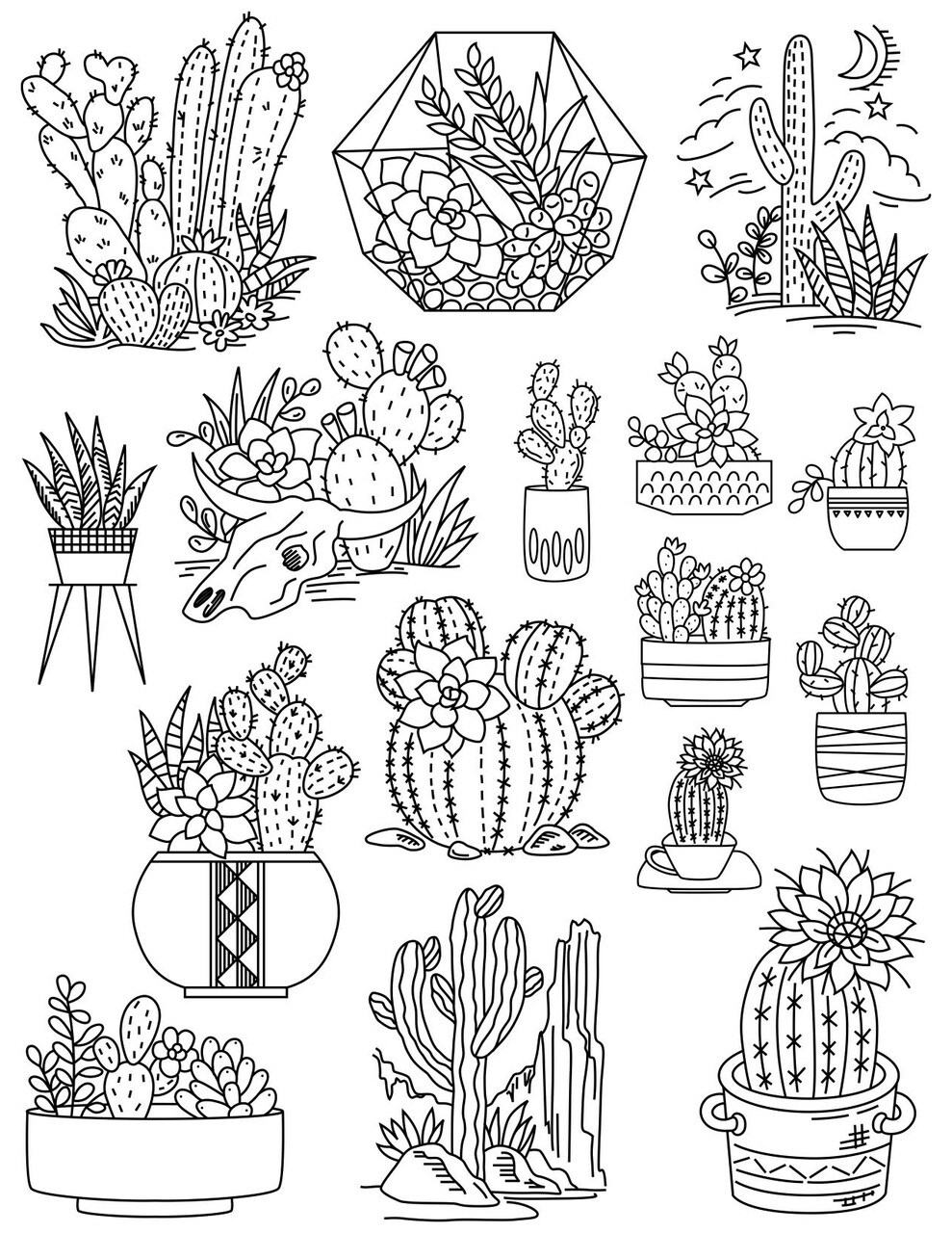 Stitcher's Revolution Desert Bloom SR29 embroidery iron on pattern