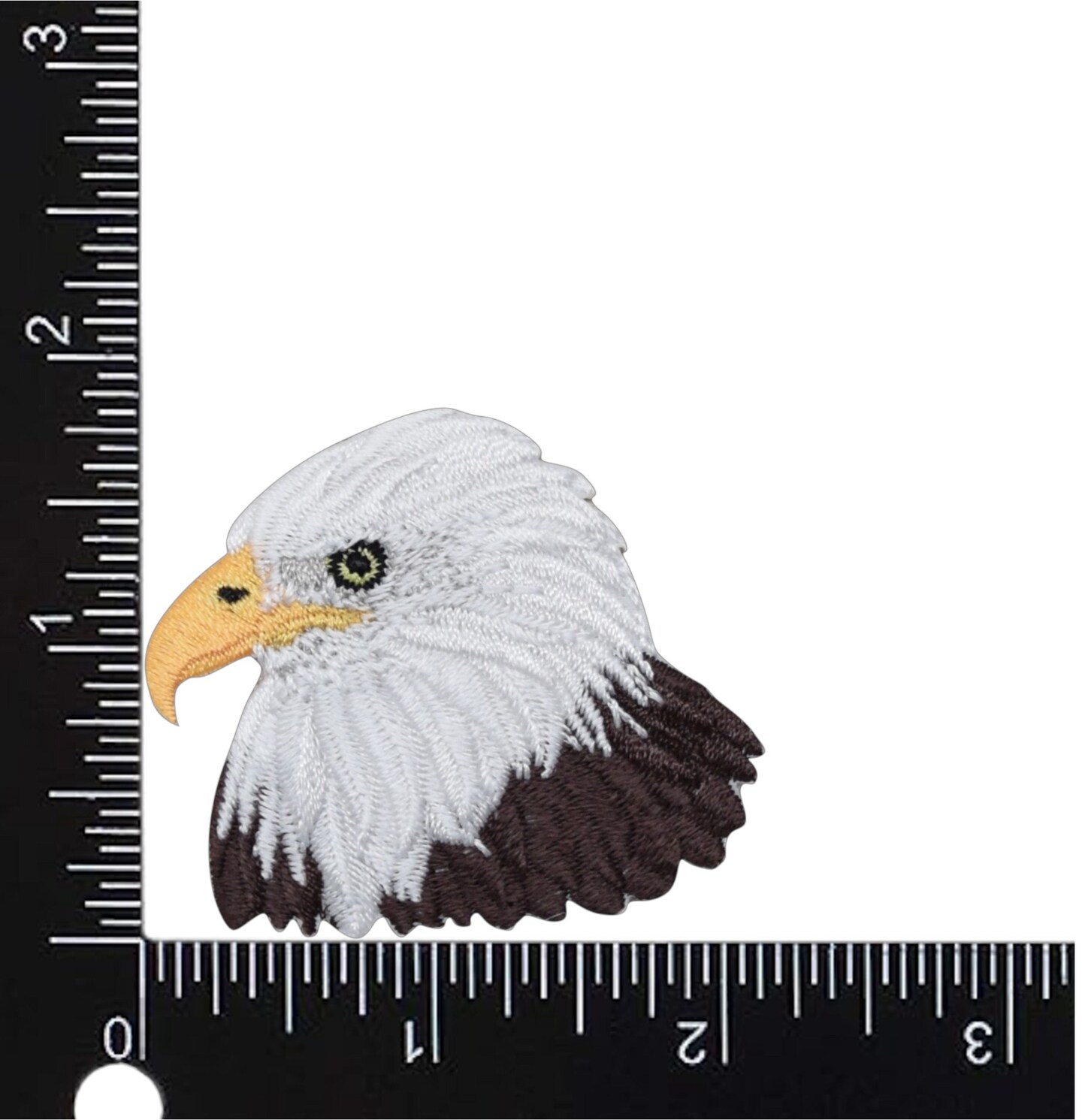 Eagle Head, Realistic Birds, Embroidered, Iron on Patch