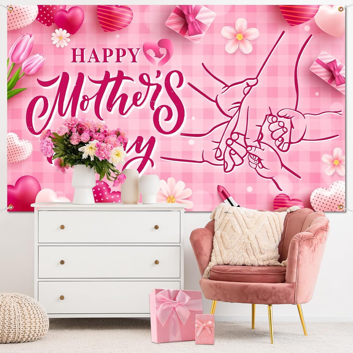 Happy Mother&#x27;s Day Backdrop Decorations