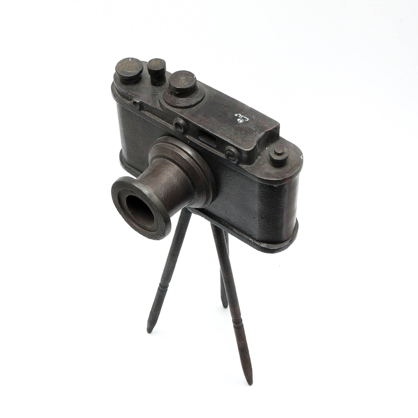 Decorative Aluminum Camera on Tripod Stand -14.5&#x22;