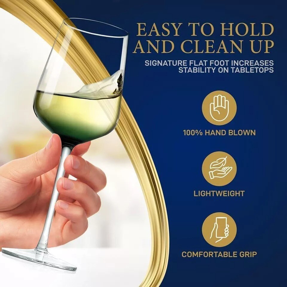 Original Hand-Blown Wine Glasses
