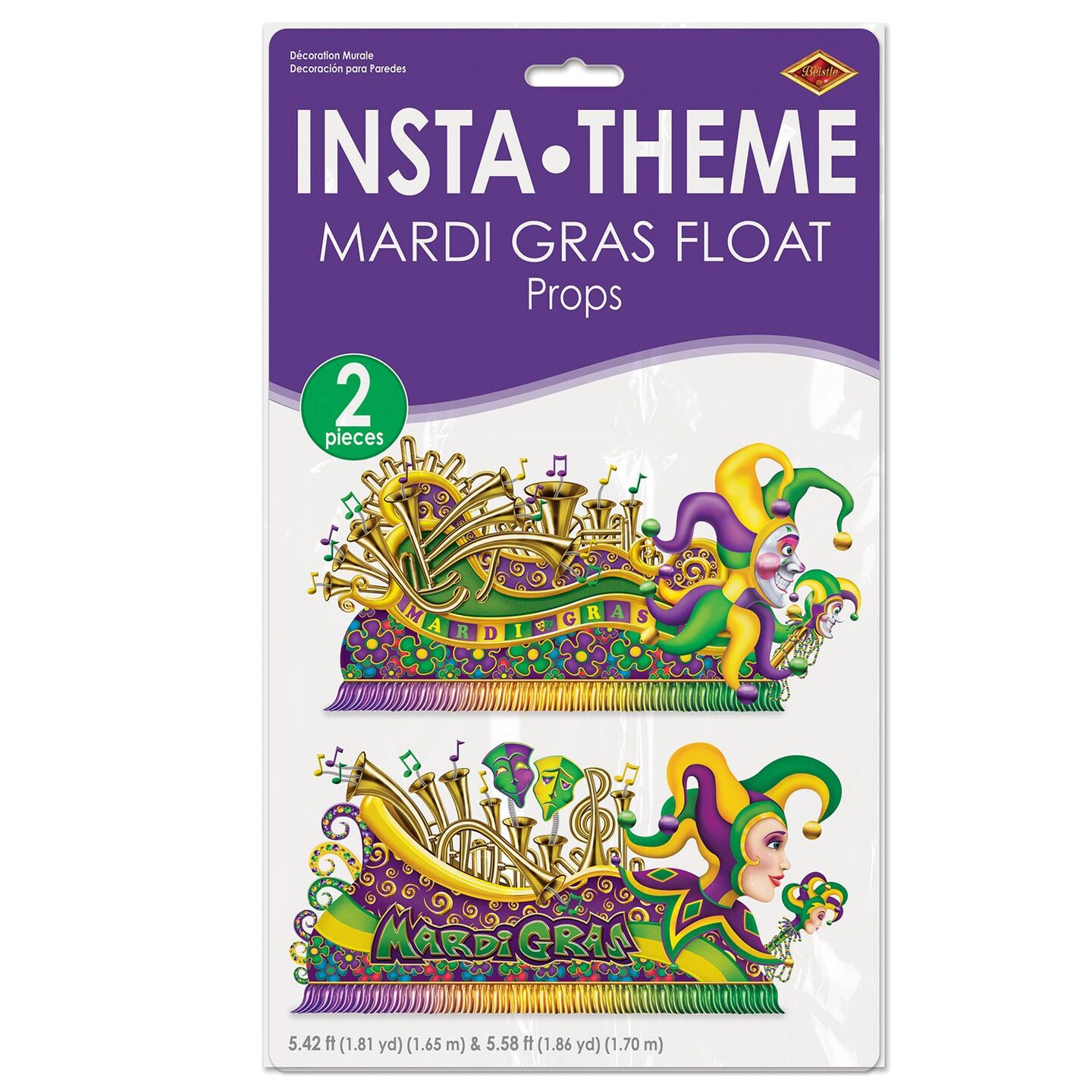 24 Pack Beistle Mardi Gras Float Props