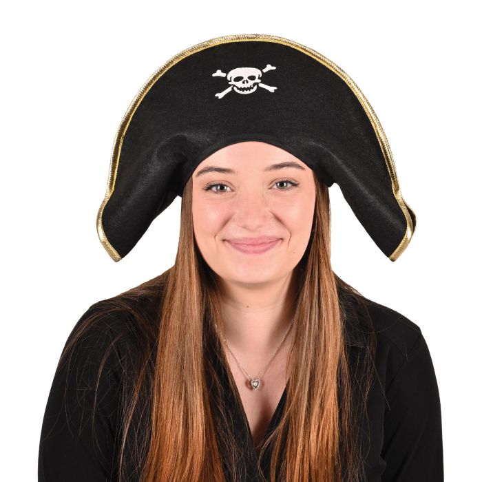 6 Pack Beistle Felt Pirate Hat