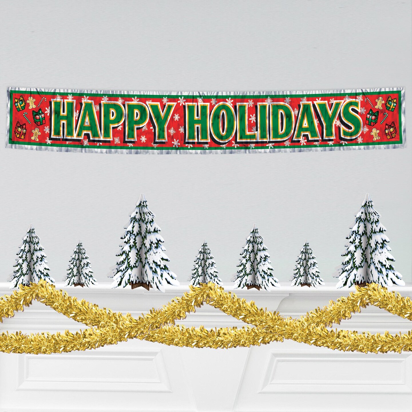 12 Pack Beistle 6-Ply Metallic Party Festooning Garland - gold