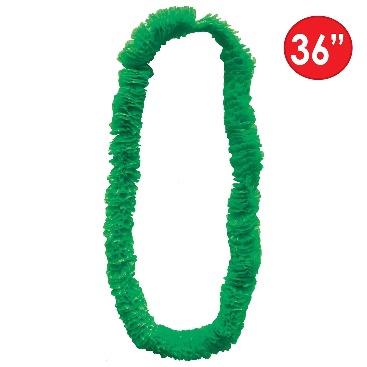 50 Pack Beistle Luau Party Green Soft-Twist Poly Leis