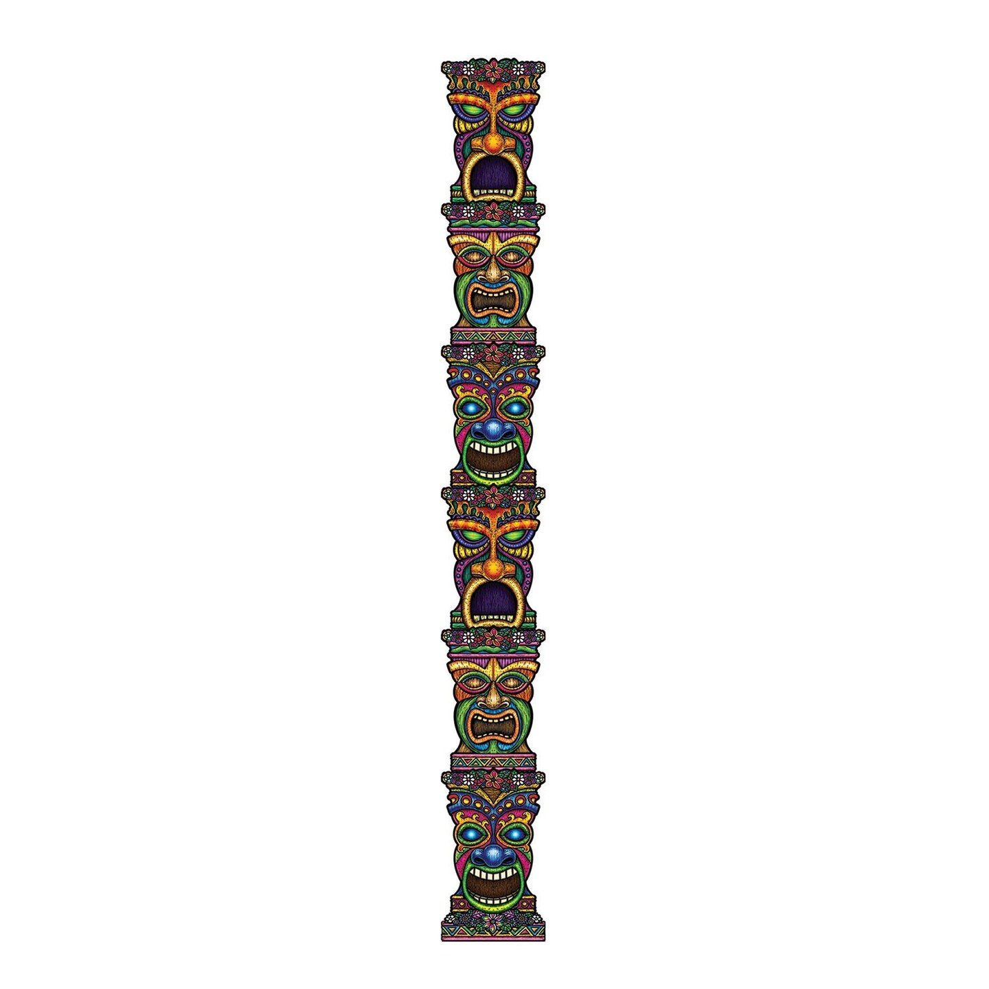 12 Pack Beistle Luau Party Jointed Tiki Totem Pole