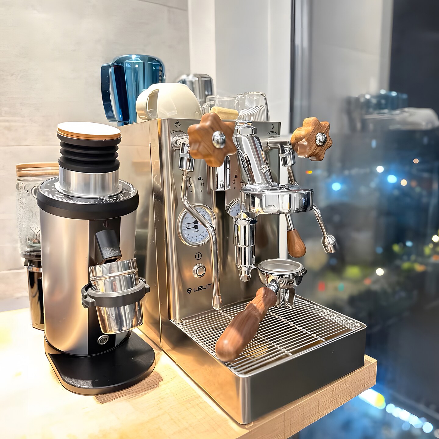 Walnut Wood Espresso Machine Upgrade Kit - Solid Wood Replacement