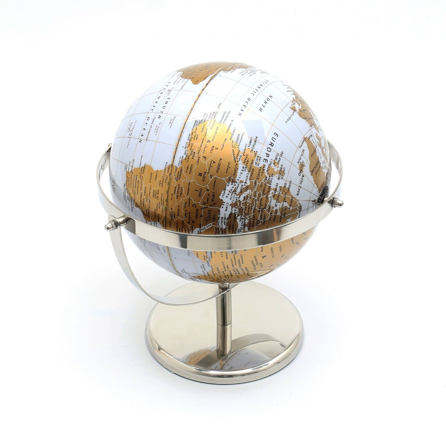 Tabletop Decorative Globe on Aluminum Base-12&#x22;(H)