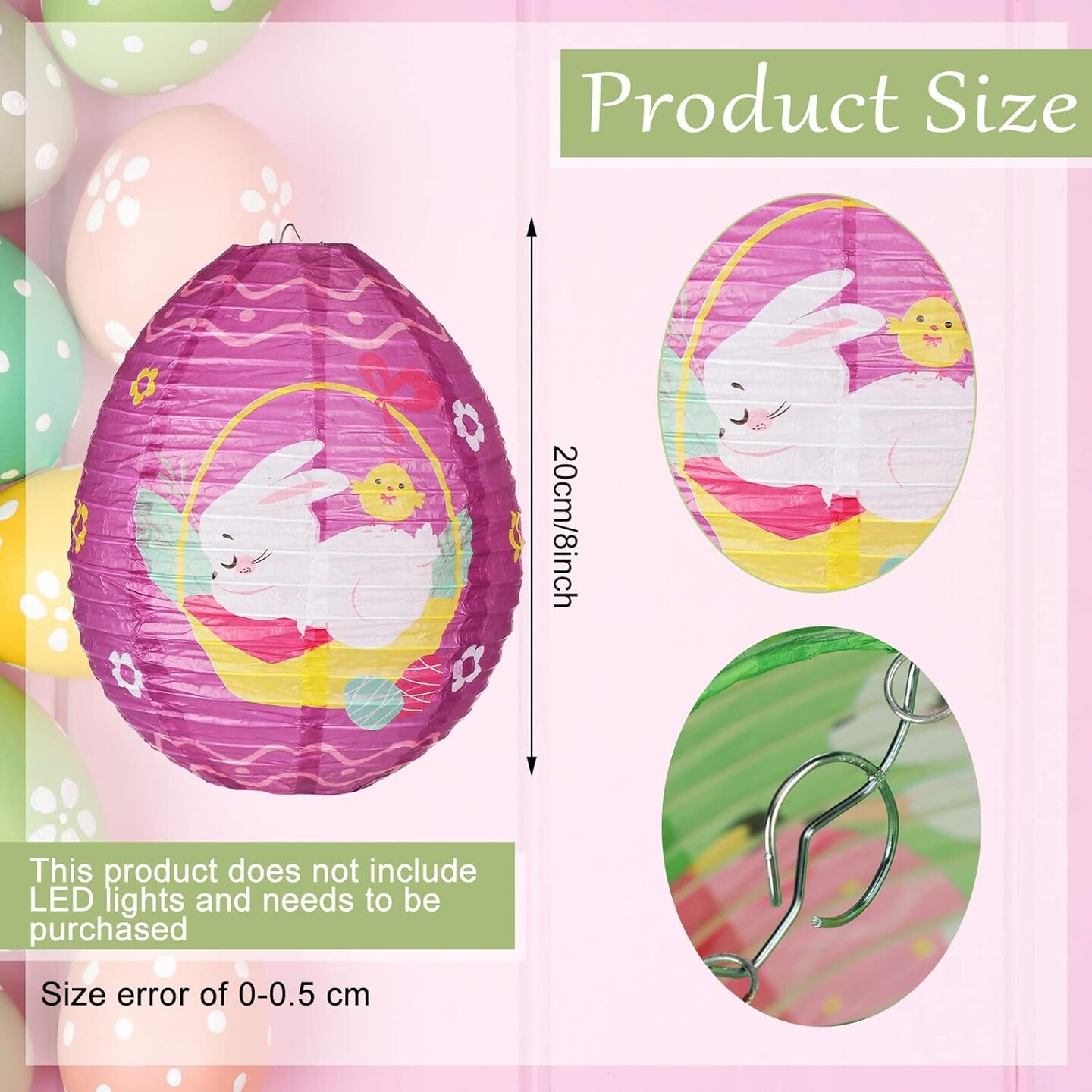 12 Pcs Easter Party Hanging Paper Lanterns Easter Eggs Bunny Chick Basket Flower Happy Easter Paper Lanterns Hanging Lanterns Decorative for Easter Party Decoration Supplies