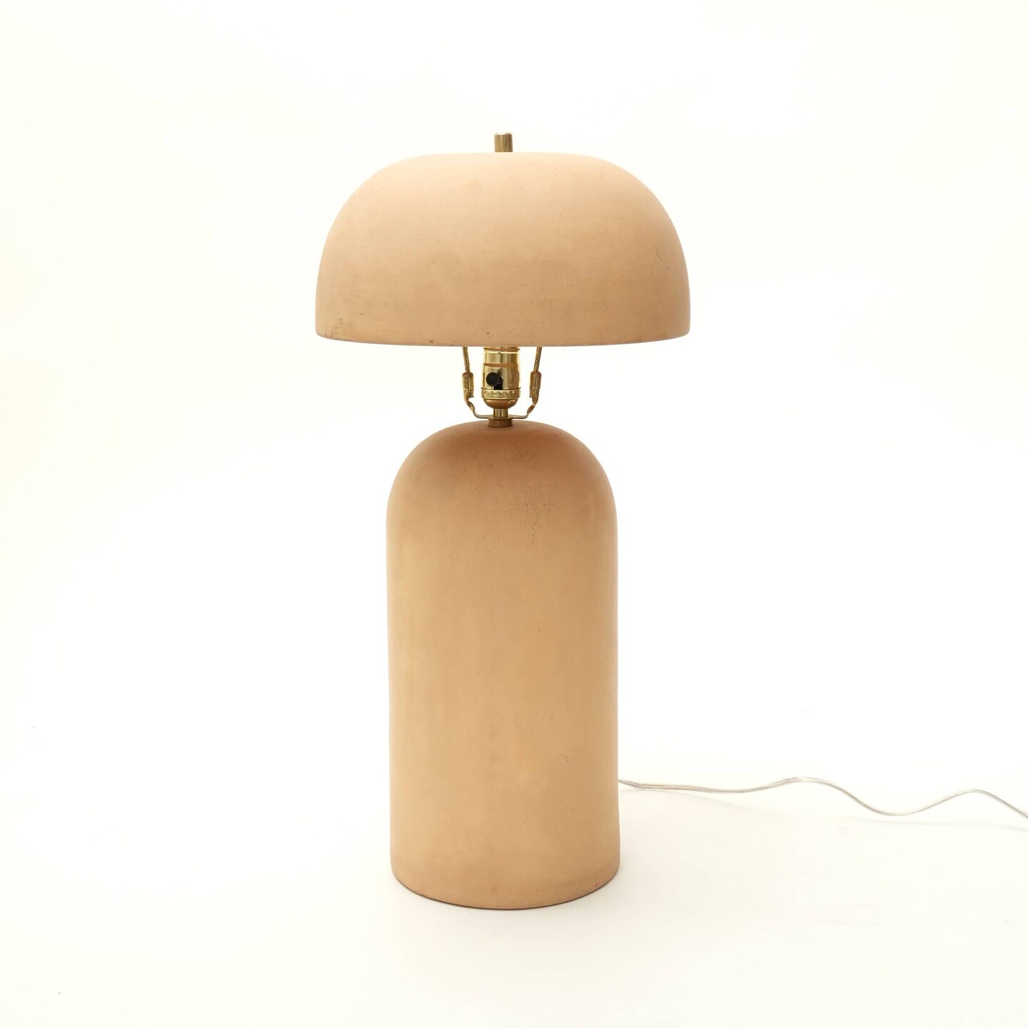 Table Lamp | Handcrafted Decorative Beige Ceramic Table Lamp | 13X13X24.5"