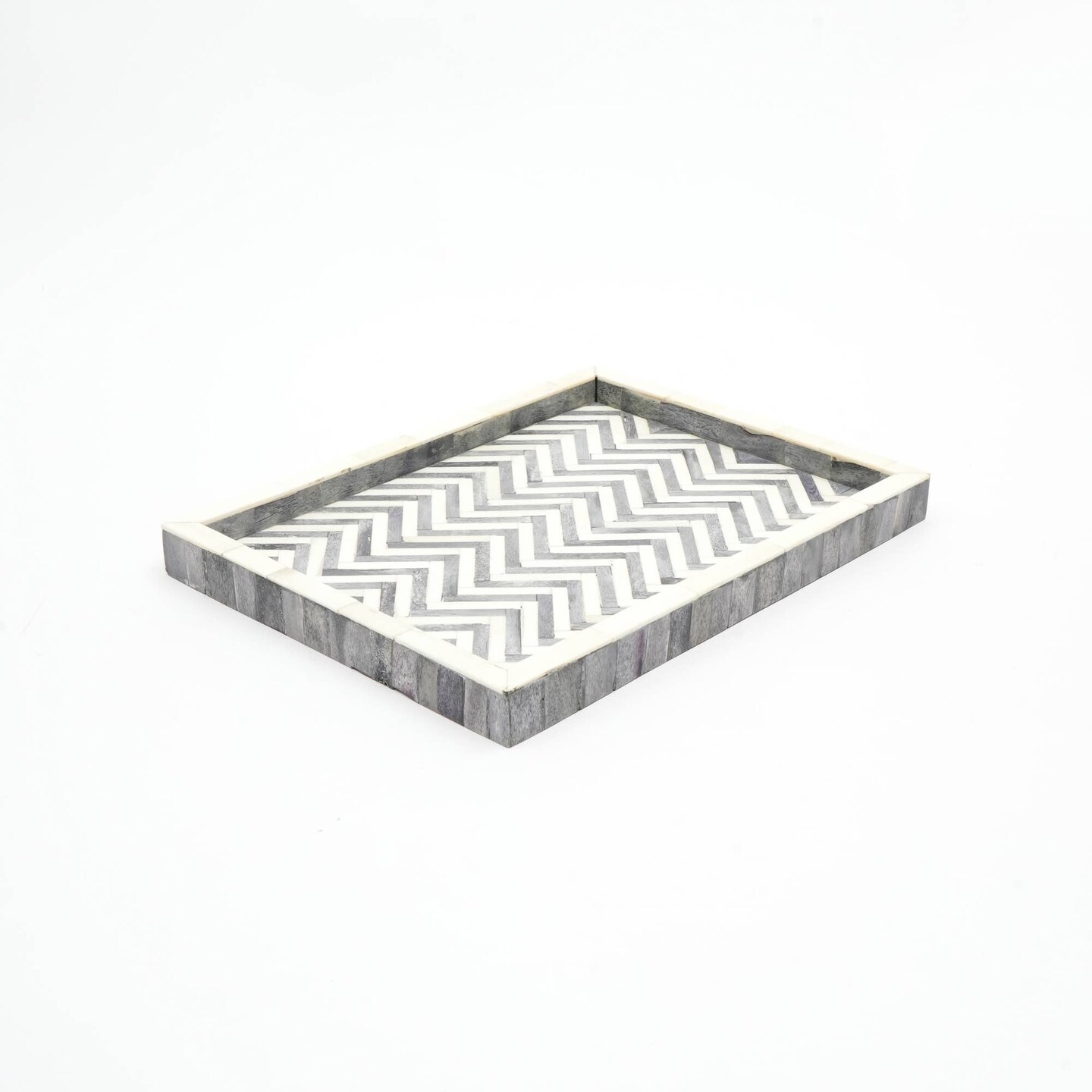 Decorative Wooden Serving Tray- 16&#x22; X 12&#x22;