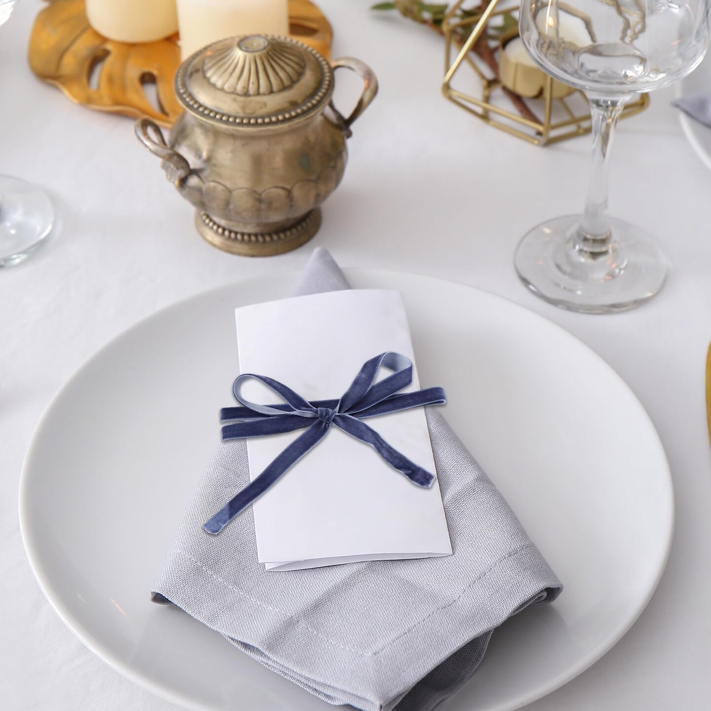 6 Rolls Velvet Ribbon 3/8 Inch Wide Total 150 Yards Single Face Thin Velvet Ribbon for Wrapping Gift, Valentine&#x27;s Day Tree Garland Decoration Wreath Craft Bow Making