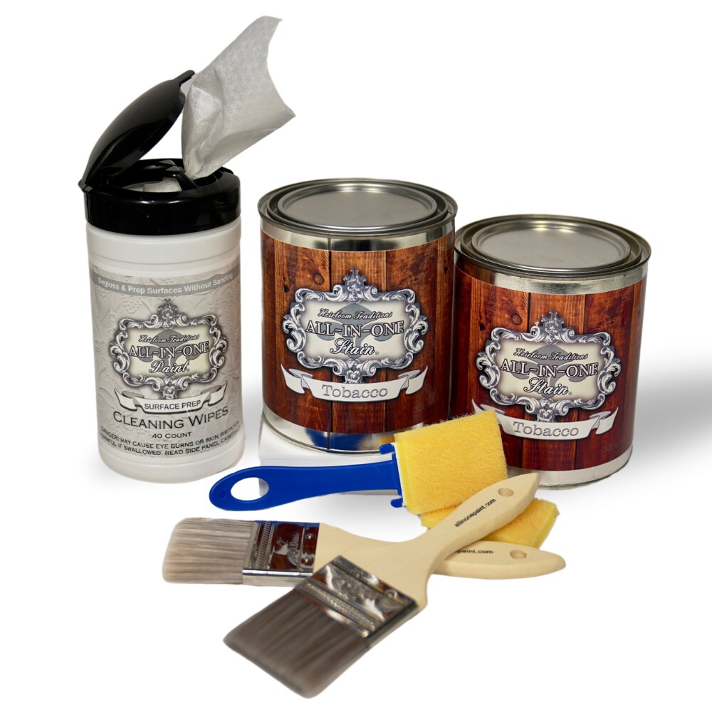 ALL-IN-ONE Gel Stain,  2 Quart Cabinet Stain Bundle and Tool Kit Paint, now with faux finish stain pad
