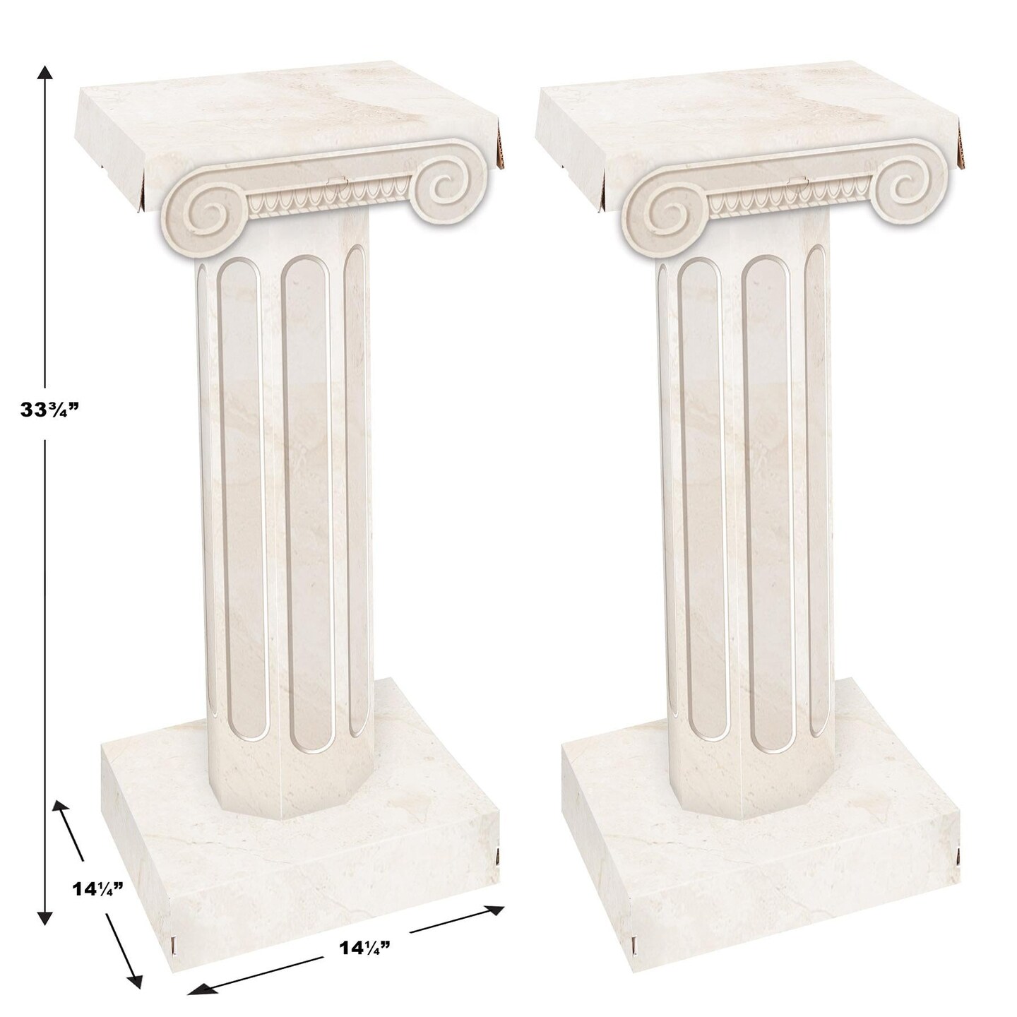 8 Piece Beistle 3-D Party Column Props
