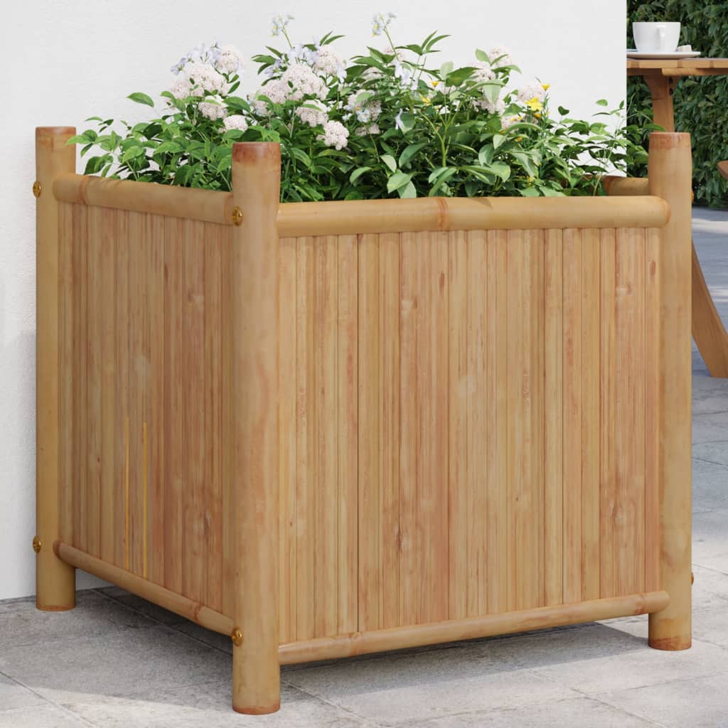 vidaXL Planter 19.7x19.7x19.7 Bamboo