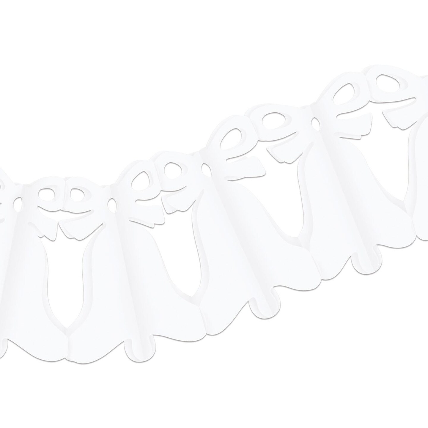 12 Pack Beistle Westminster Bell Garland - white