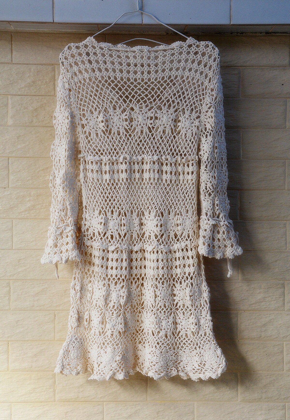 slim fit dress slacks Crochet Gypsy Dress Small / Vintage Rose main image 1