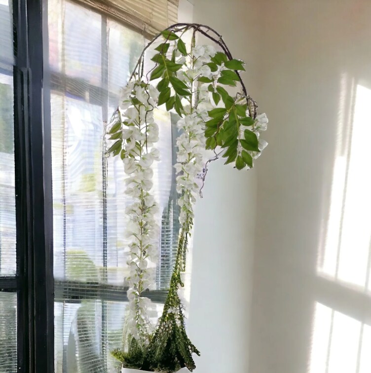Hanging Wisteria Branch Spray - 70&#x22;-12 PACK