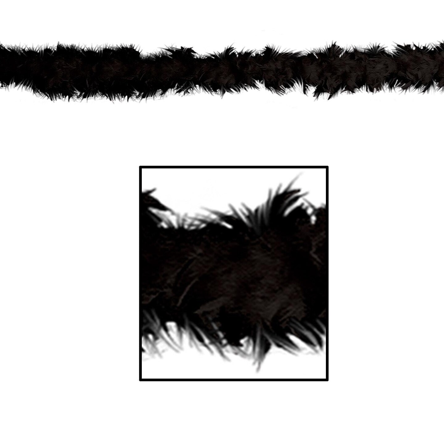 6 Pack Beistle Fancy Boa - black