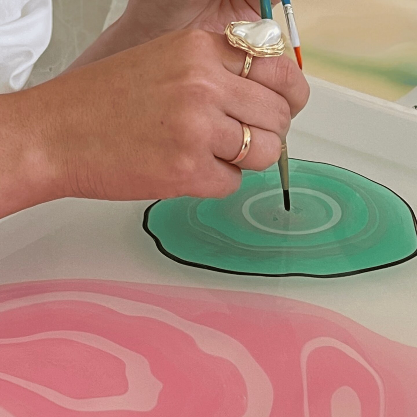 DIY Japanese Suminagashi kit for adults and kids, painting craft