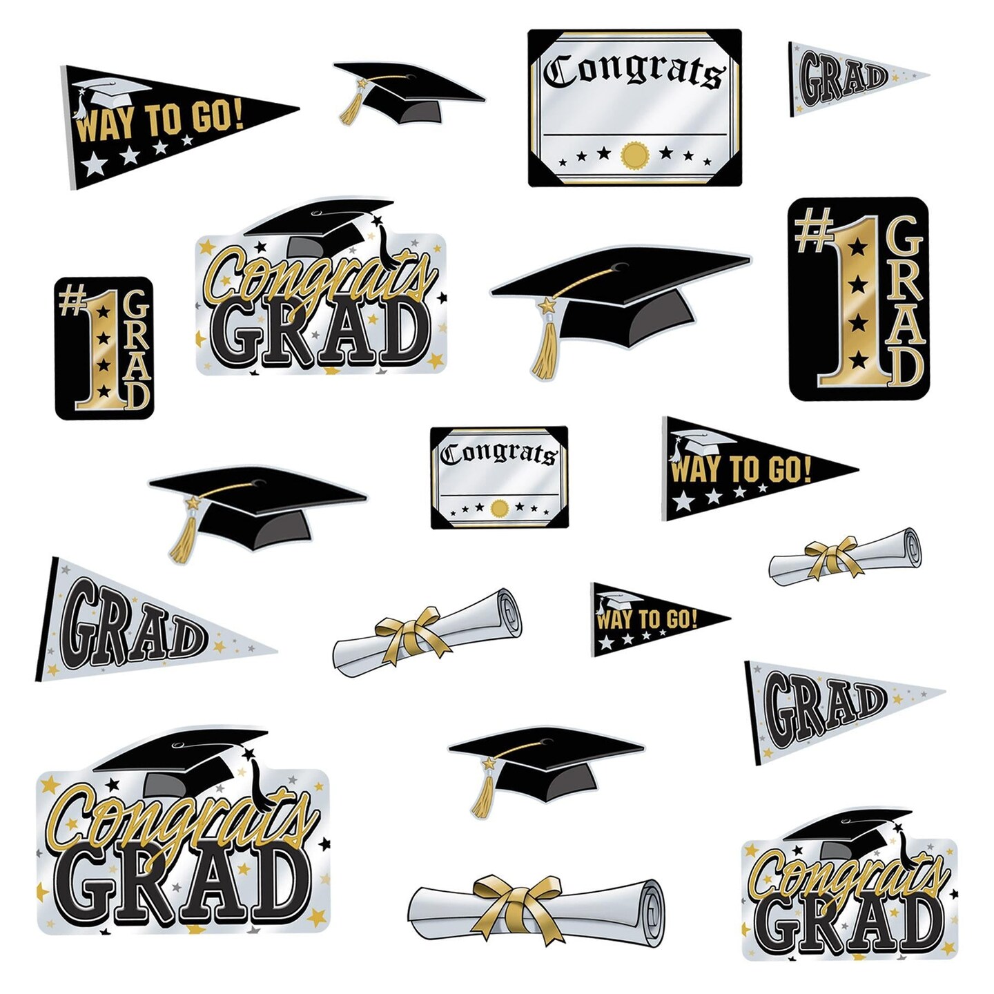 Beistle 34 Piece Graduation Party Kit