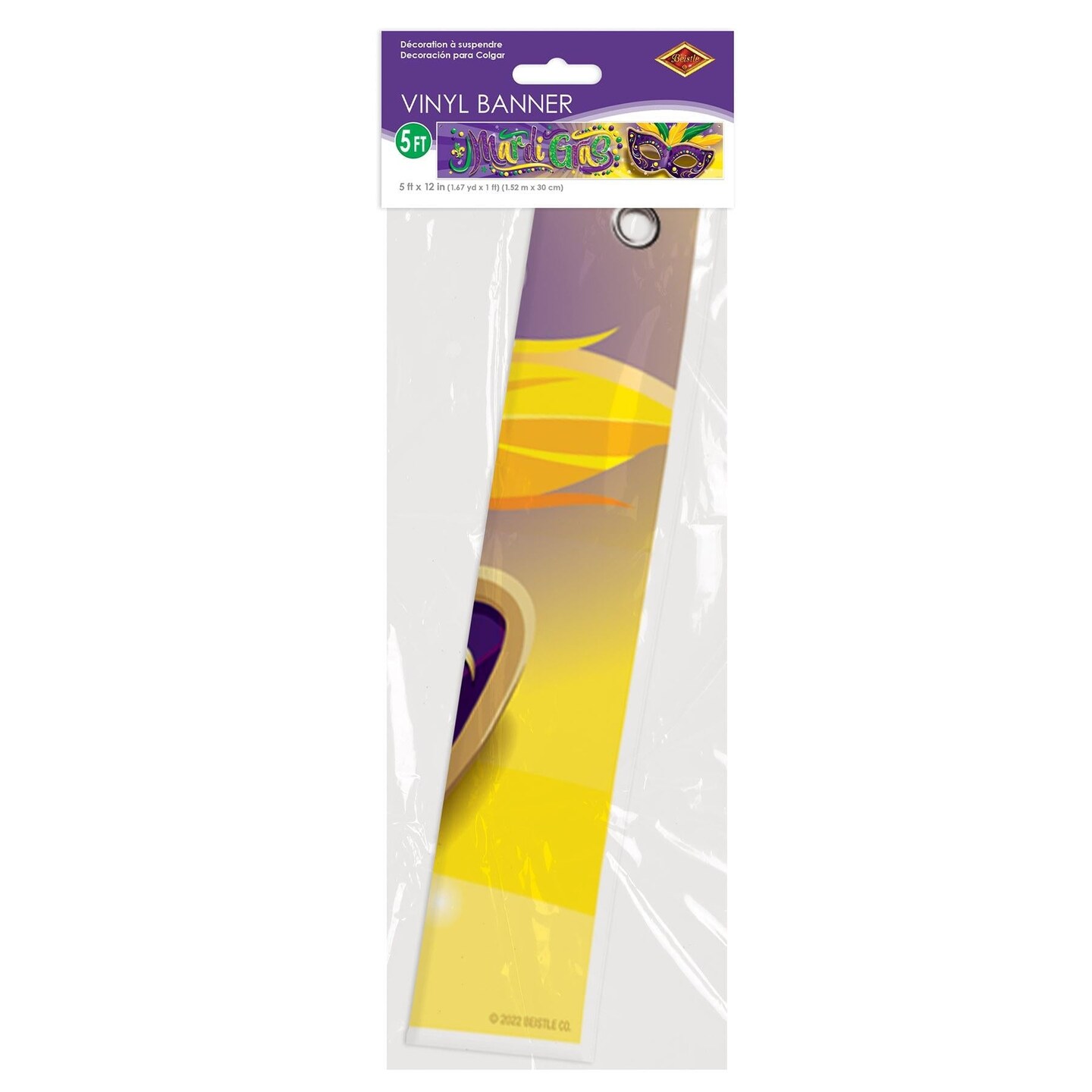 12 Pack Beistle Mardi Gras Banner