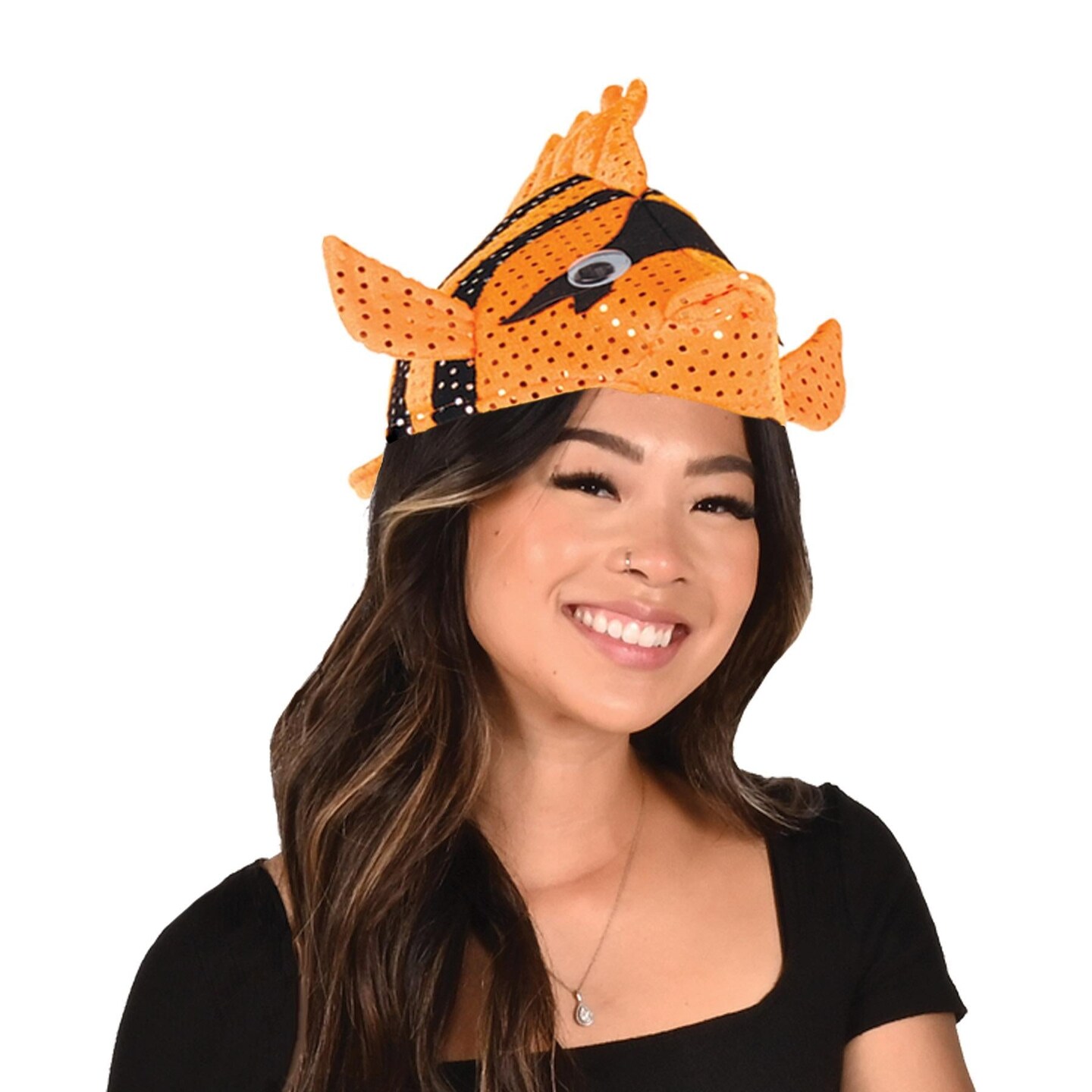 6 Pack Beistle Plush Luau Fish Hat