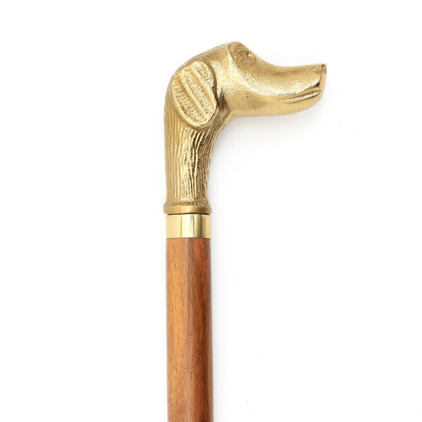 Decorative Vintage Metal Dog Design Handle Walking Stick-Walking Cane-36&#x22;