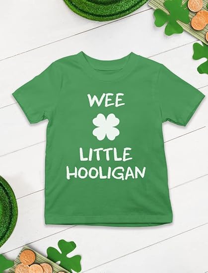 St. Patricks Day Shirt Funny Irish Clover Pattys Toddler Infant Kids T-Shirt