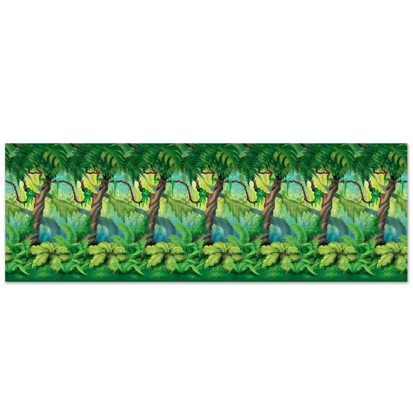 6 Pack Beistle Jungle Trees Party Backdrop