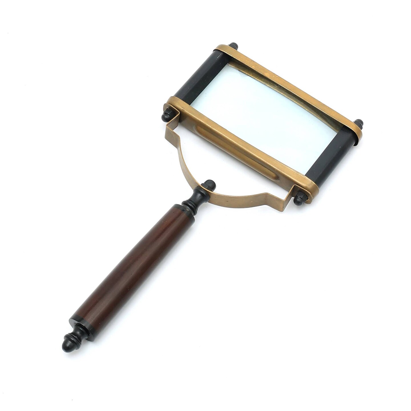 Rectangular Magnifying Glass With Metal Handle
