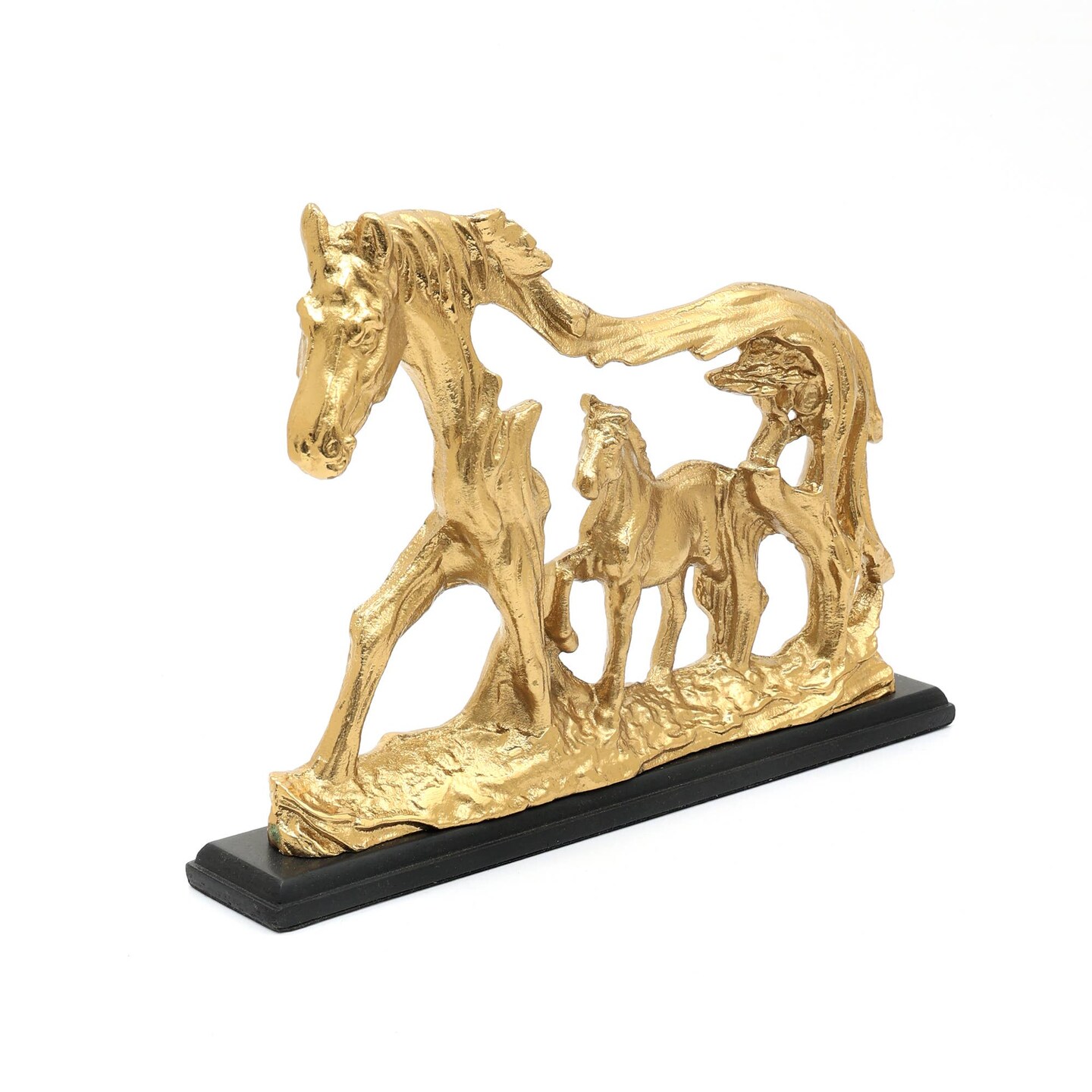 Decorative Horse Sculpture-Animal Figurine - 11&#x22; x 1.25&#x22; x 7.75&#x22;