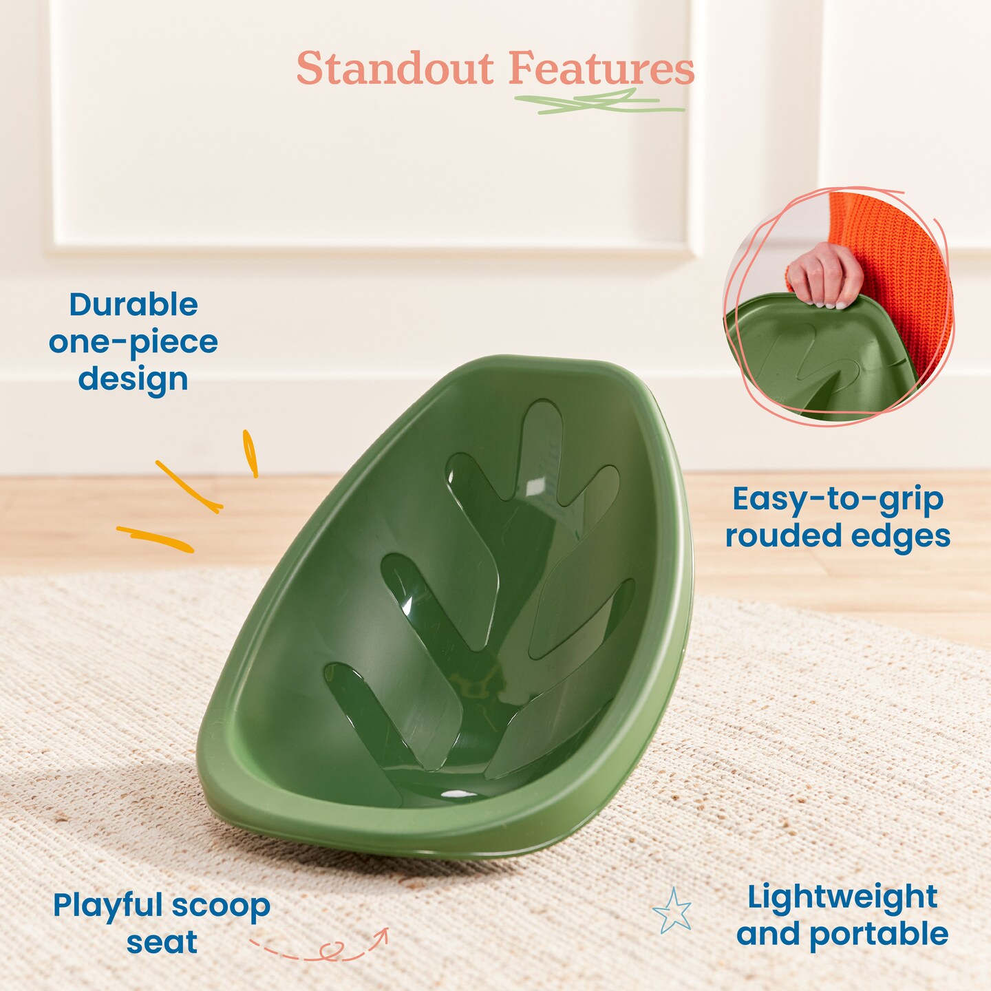 Leaf Floor Seat, Rocker Chair, 6-Piece