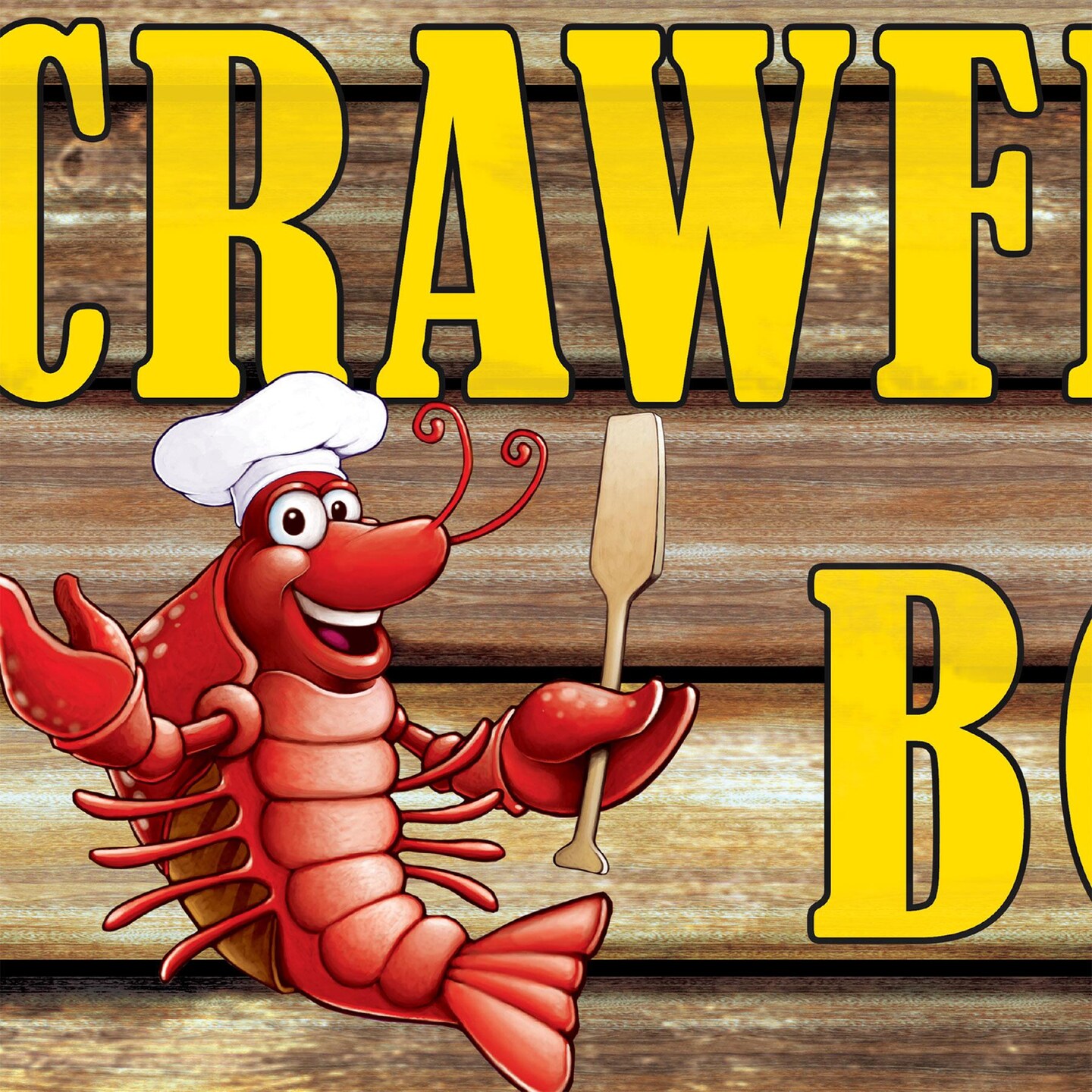 6 Pack Beistle Mardi Gras Plastic Crawfish Boil Yard Sign