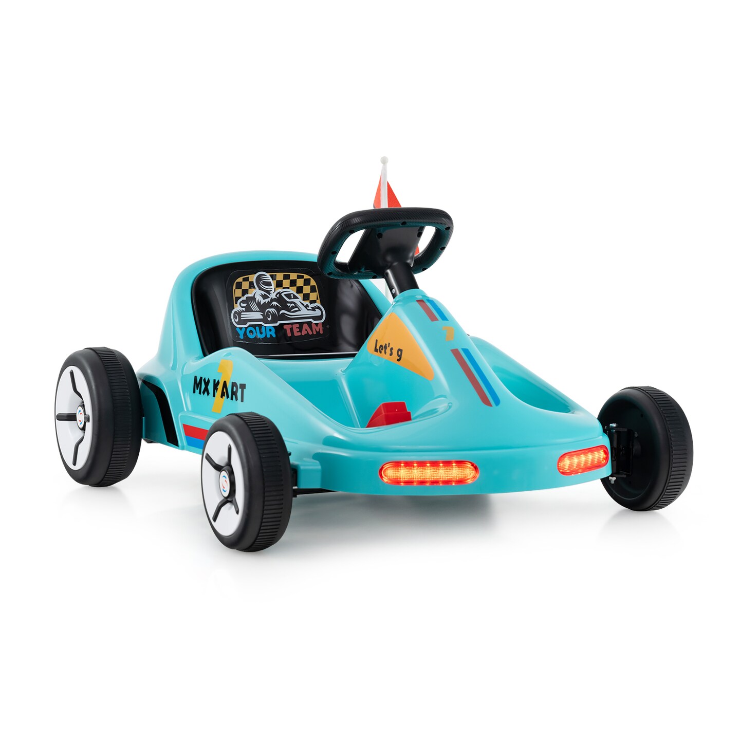 Electric 12V Kids Go Kart Race Toy with Remote Control &#x26; Music