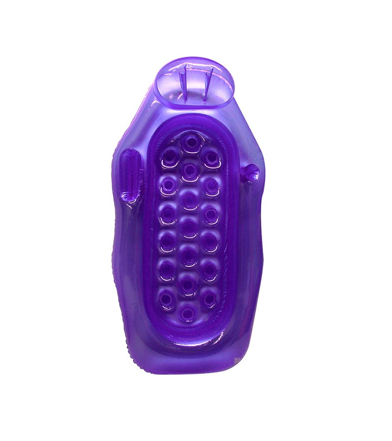 Swim Central Inflatable Purple Riviera Wet or Dry Swimming Pool Sun Lounge, 76-Inch