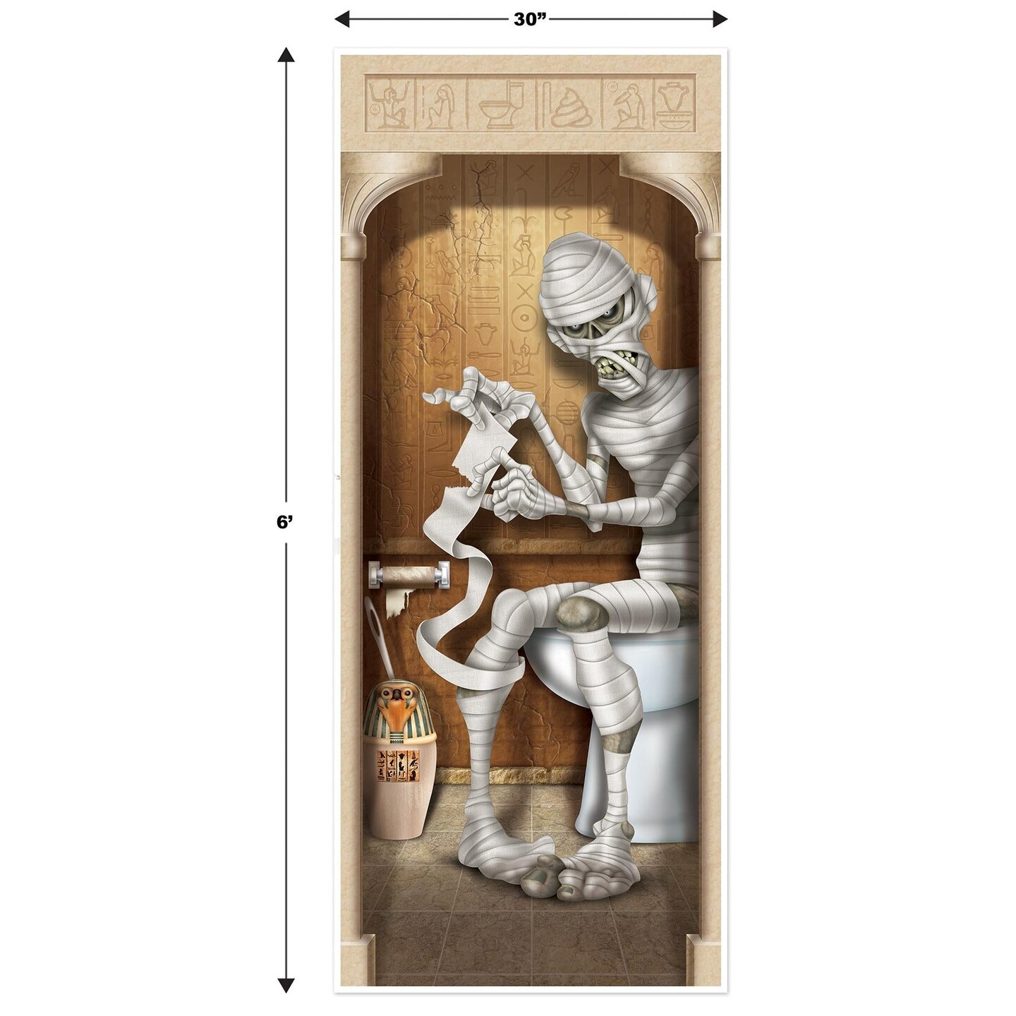 12 Pack Beistle Halloween Mummy Restroom Door Cover