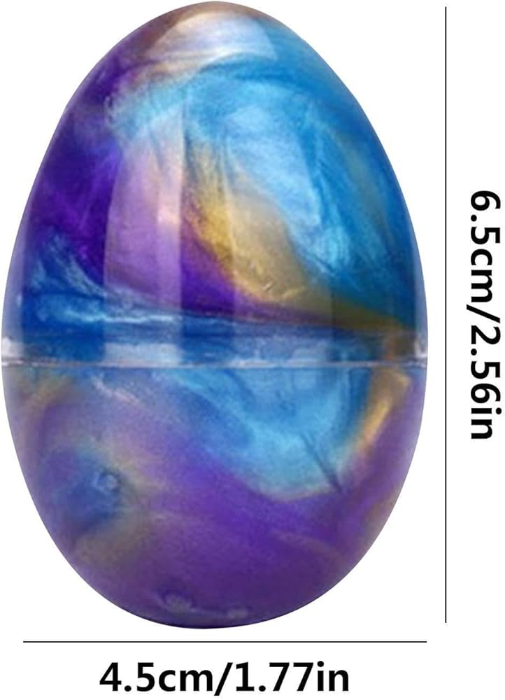 12pcs Easter Slime Egg Kit Galaxy Slime Party Favors for Kids Easter Hunt Easter Basket Stuffers Gifts Stress Relief Slime Egg