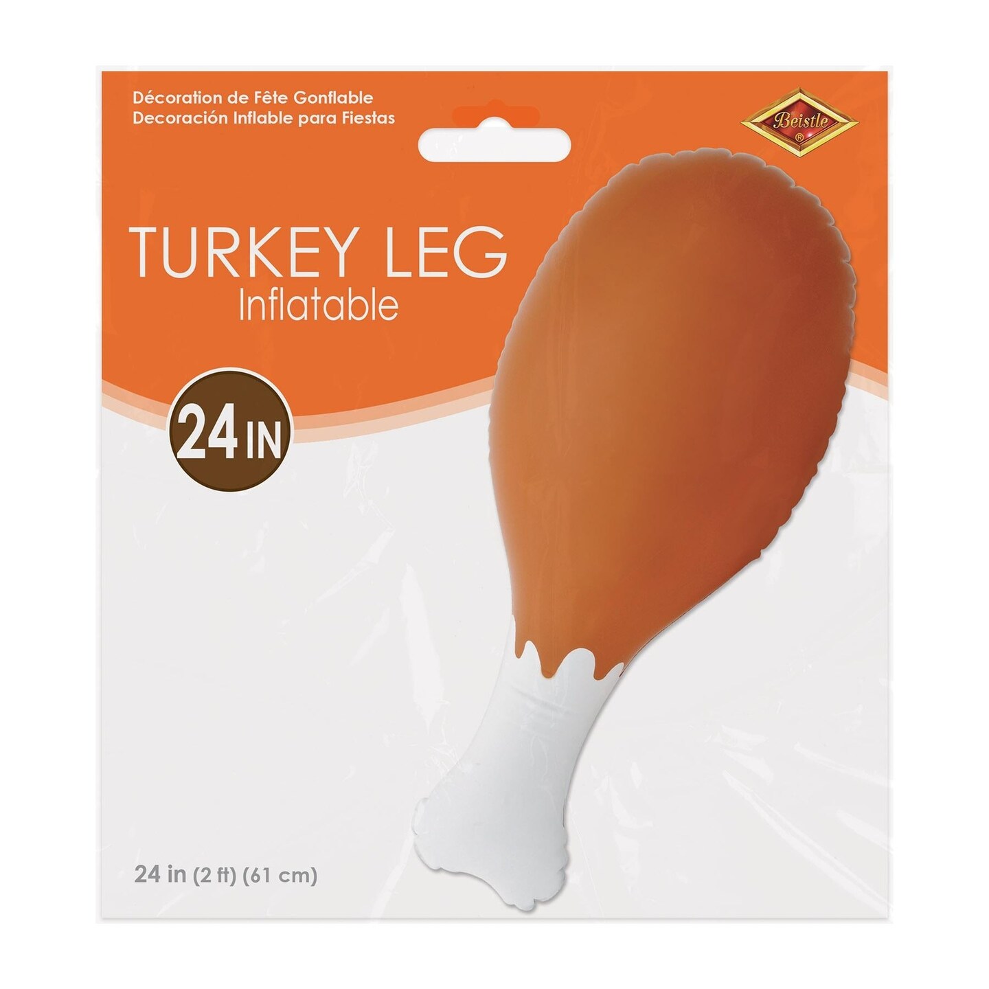 12 Pack Beistle Thanksgiving Inflatable Turkey Leg