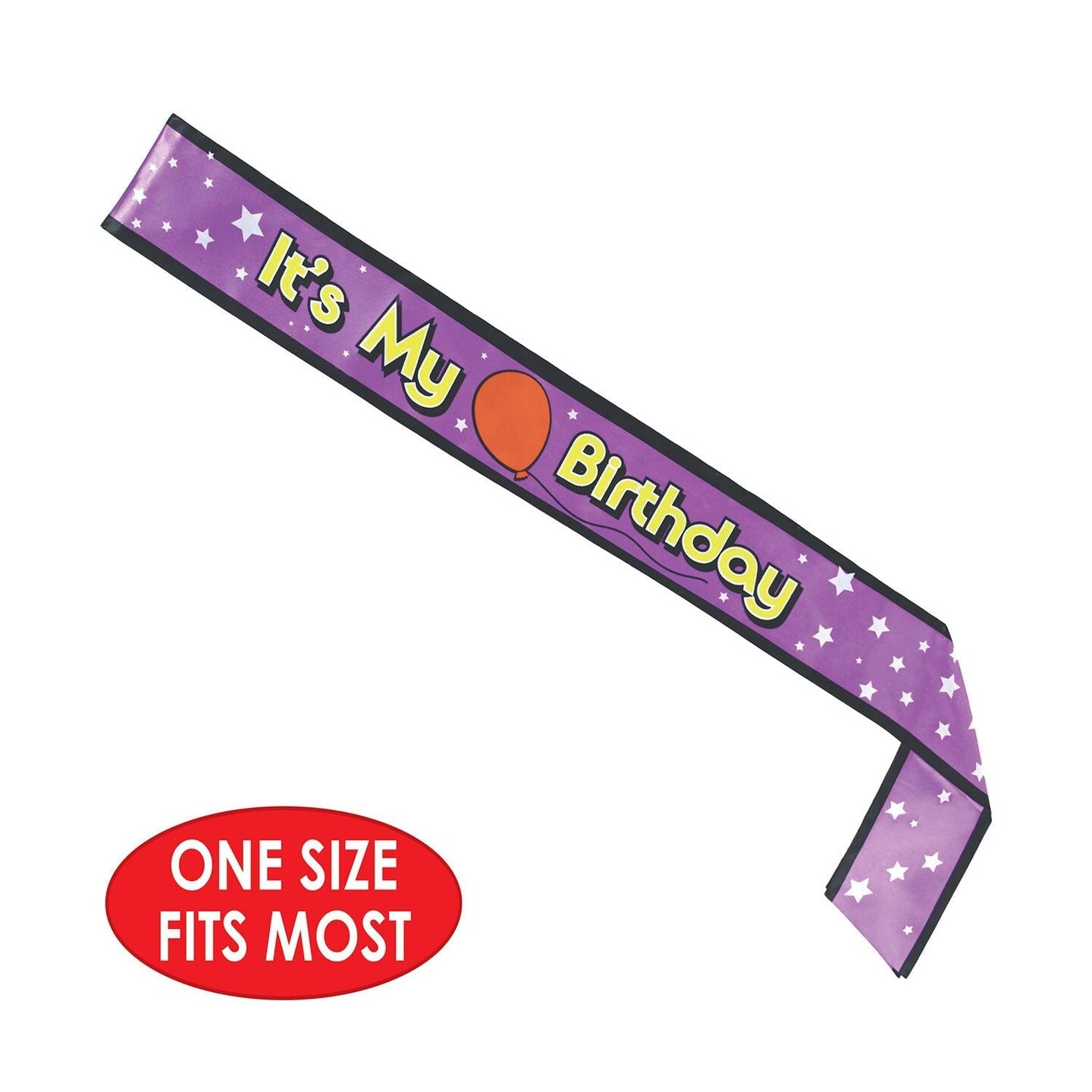 6 Pack Beistle It&#x27;s My Birthday Party Satin Sash