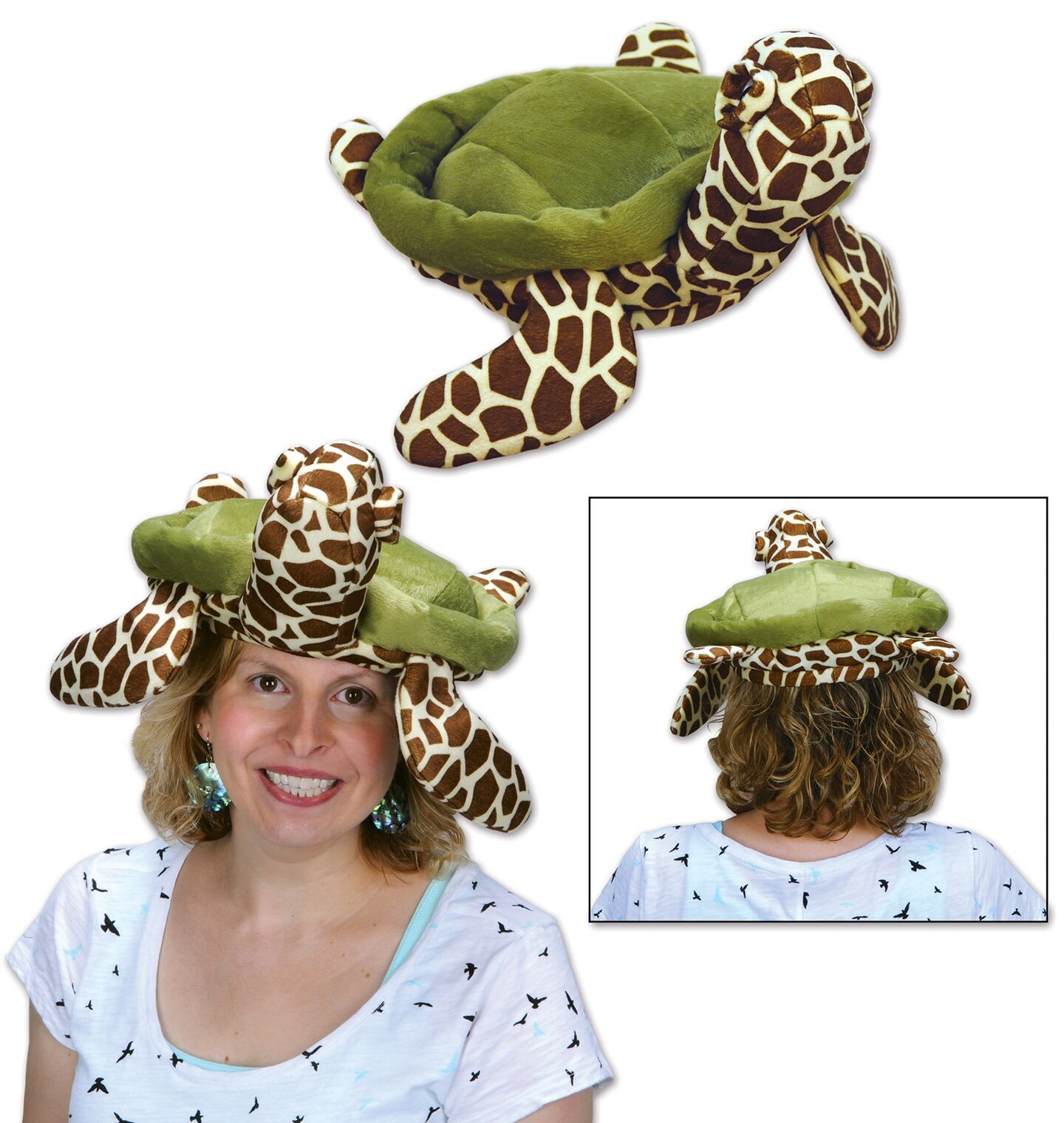 Sea Turtle Plush Hats - Pack of 6: Adorable, Soft, and Fun!