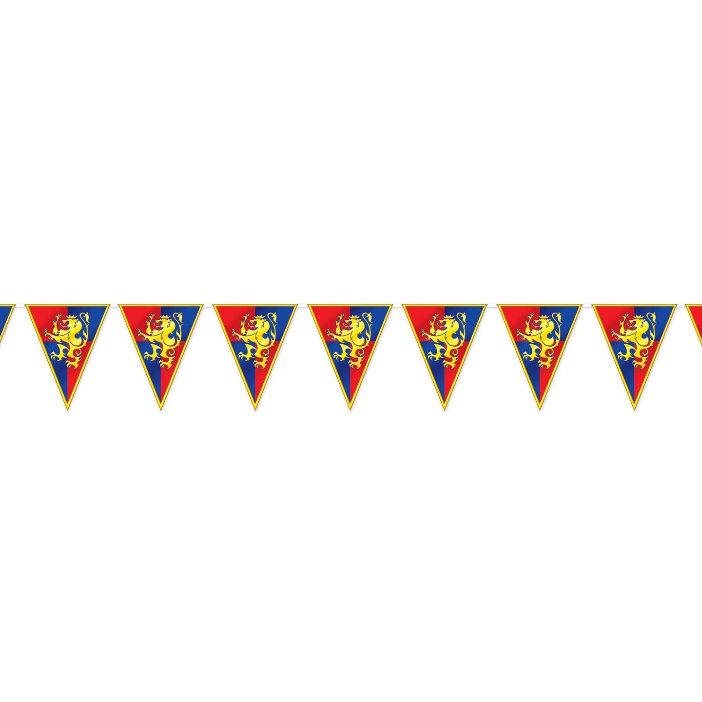 12 Pack Beistle Medieval Pennant Party Banner
