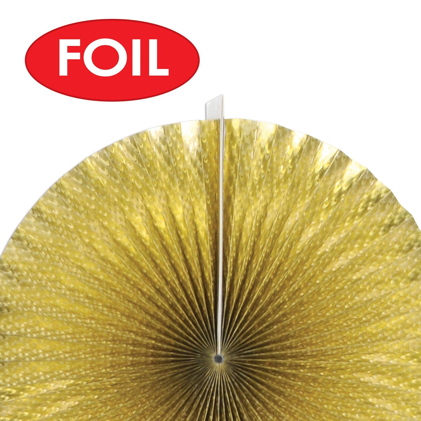 60 Piece Beistle New Year&#x27;s Eve Paper/Foil Decorative Fans - Asst black/gold