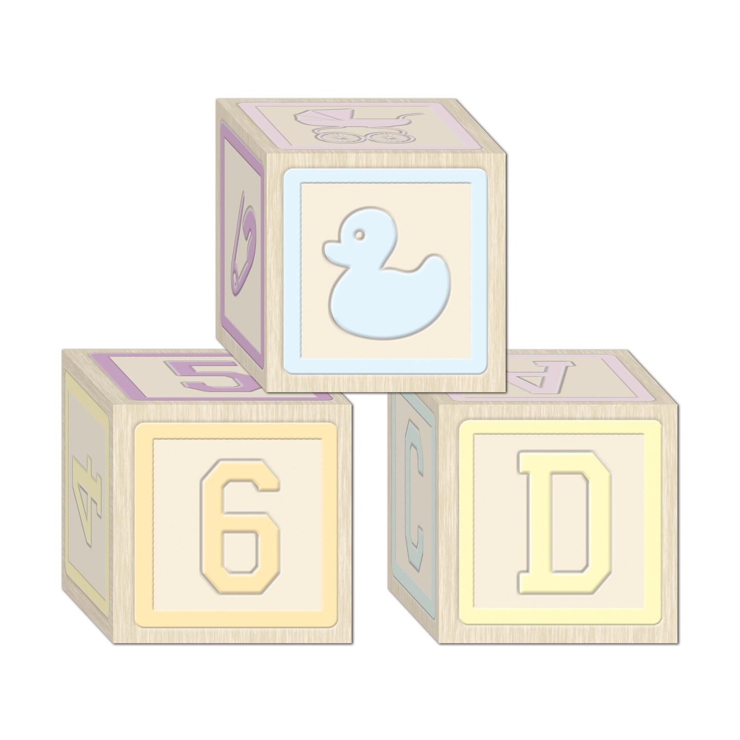 36 Pack Beistle Baby Blocks Favor Boxes