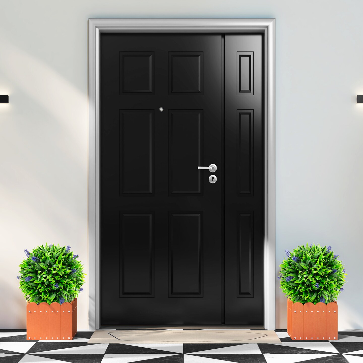 2 Pieces Artificial Lavender Topiary Balls with Flowers Perfect for Decoration