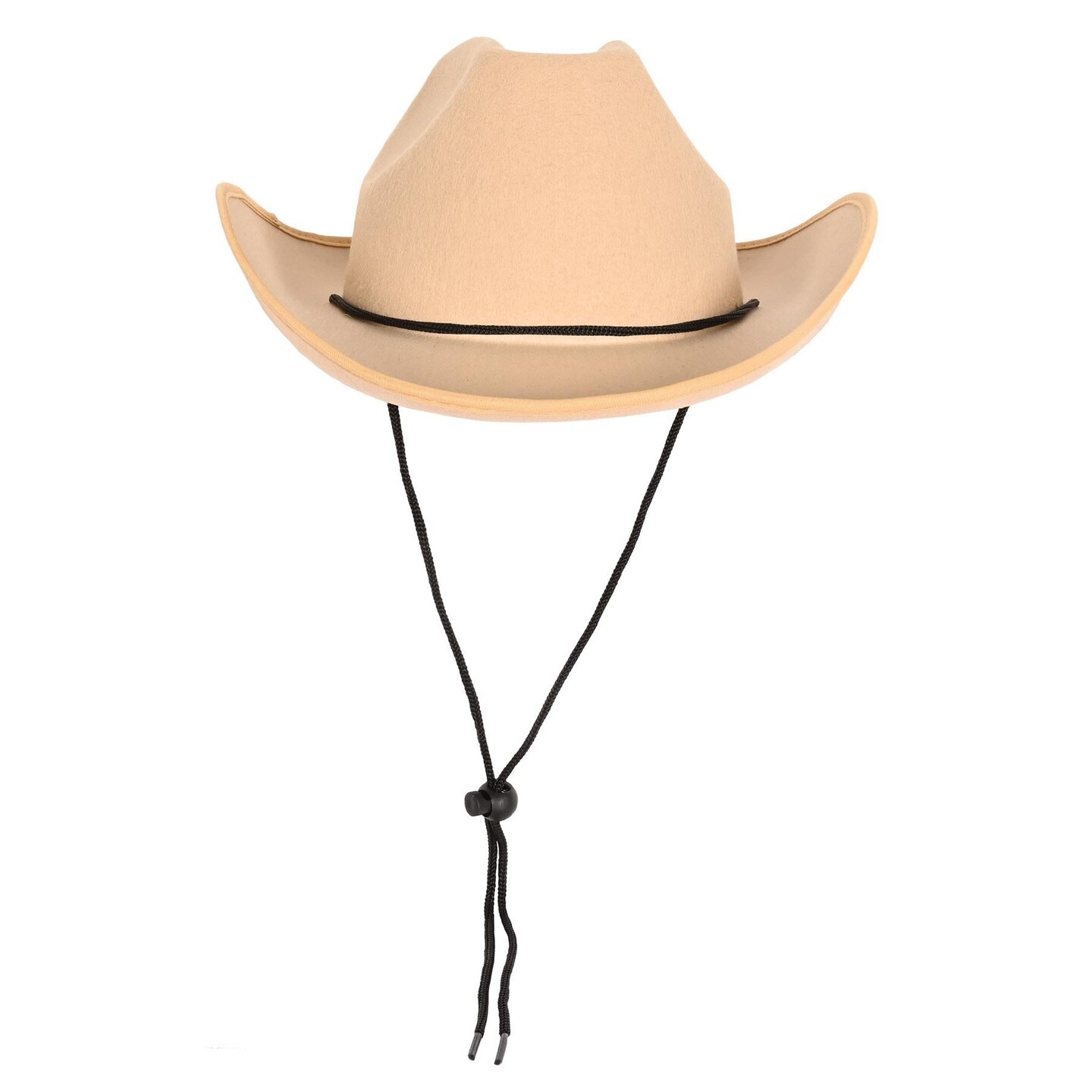 6 Pack Beistle Tan Felt Cowboy Hat