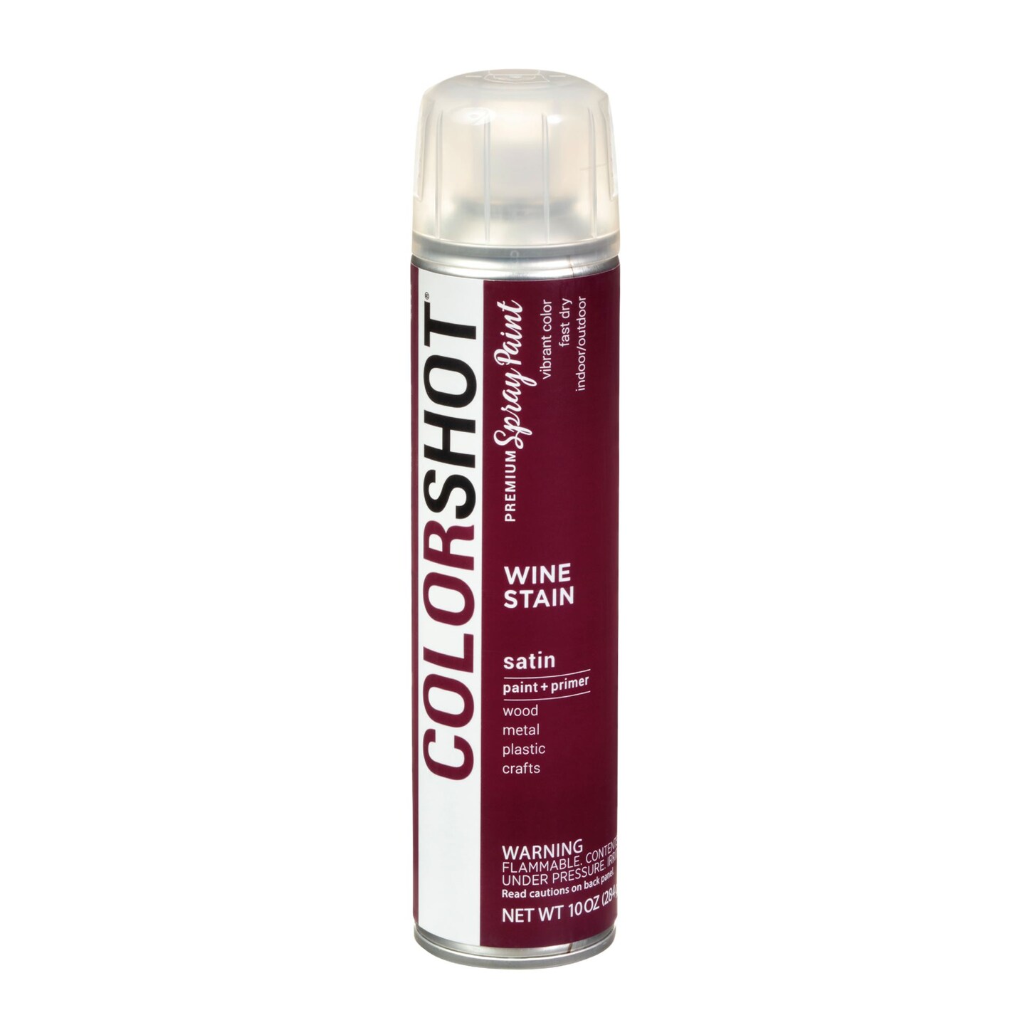 COLORSHOT Satin Spray Paint Wine Stain (Burgundy) 10 oz. 4 Pack