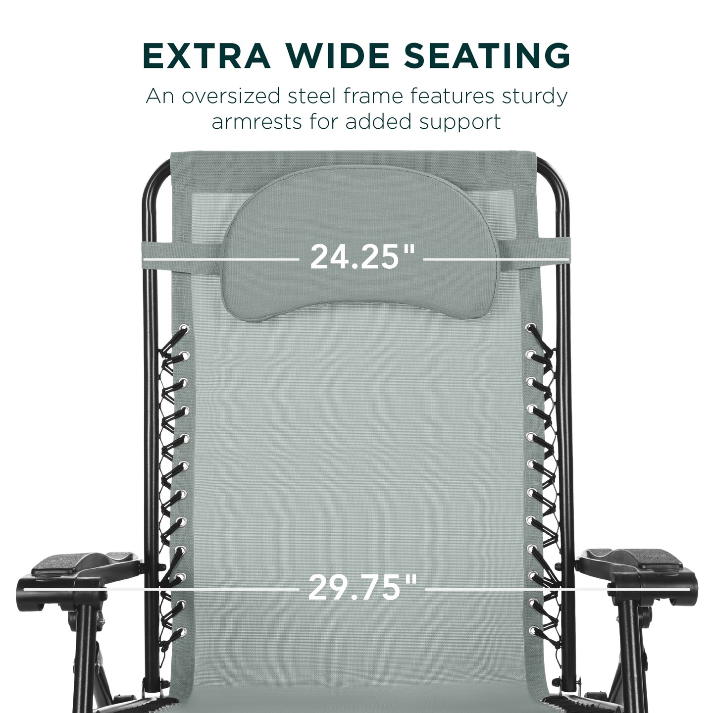 Best Choice Products Oversized Zero Gravity Chair, Folding Outdoor Patio Lounge Recliner w/ Cup Holder