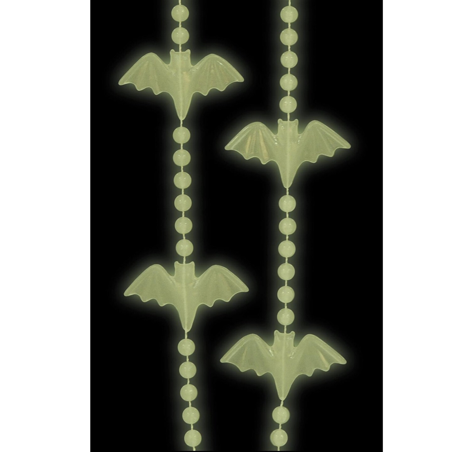 24 Pack Beistle Halloween Glow In The Dark Bat Bead Necklaces