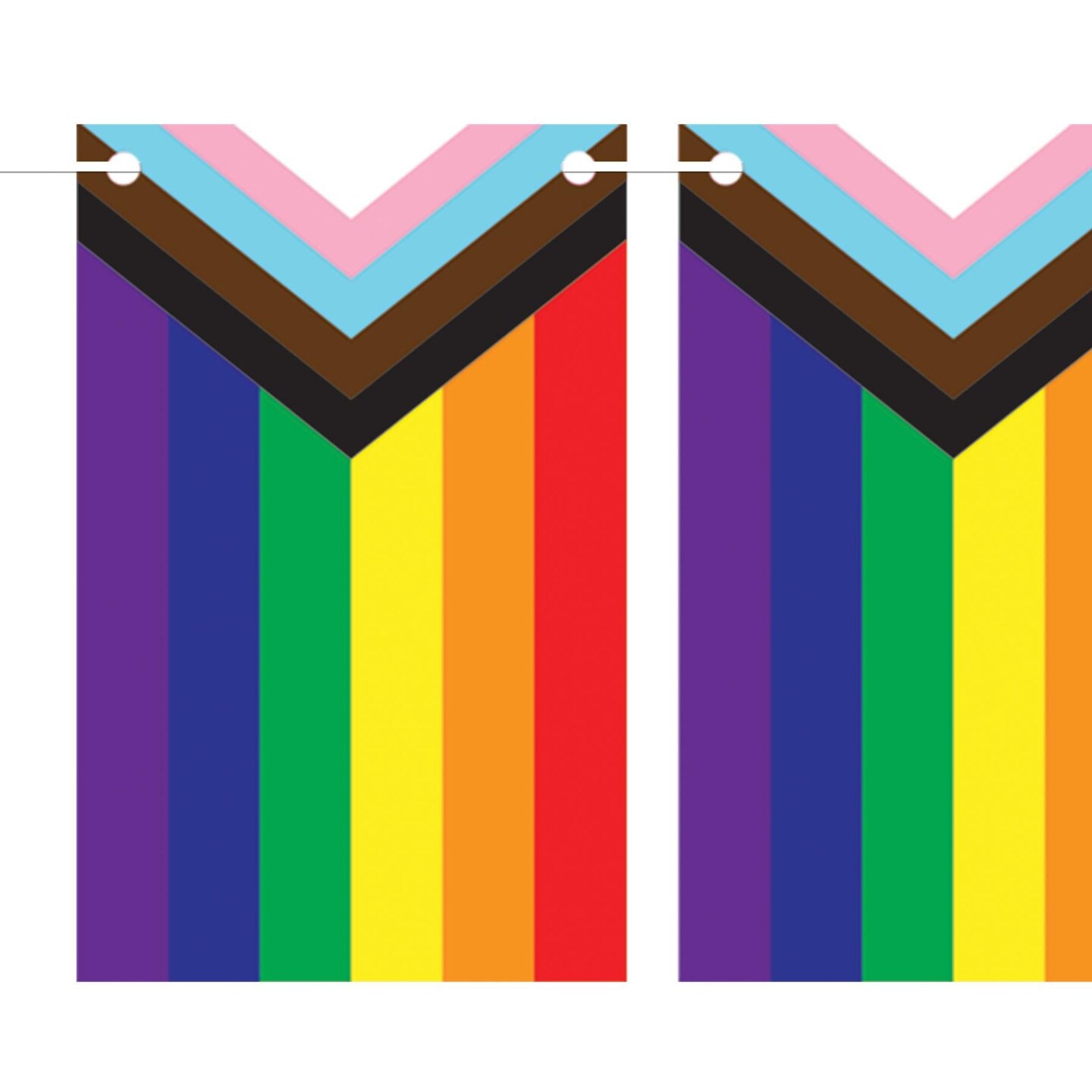12 Pack Beistle Pride Flag Pennant Party Streamer